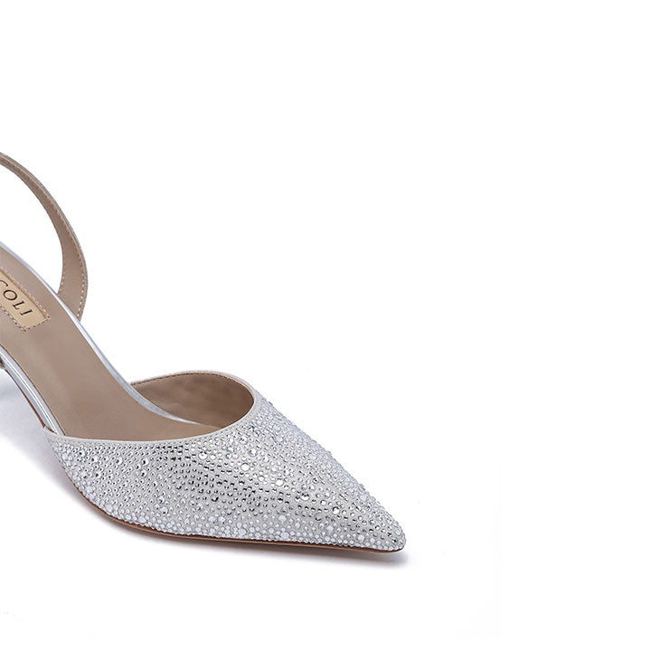 Seyfried Nicoli Luxury Embellished #color_silver patent