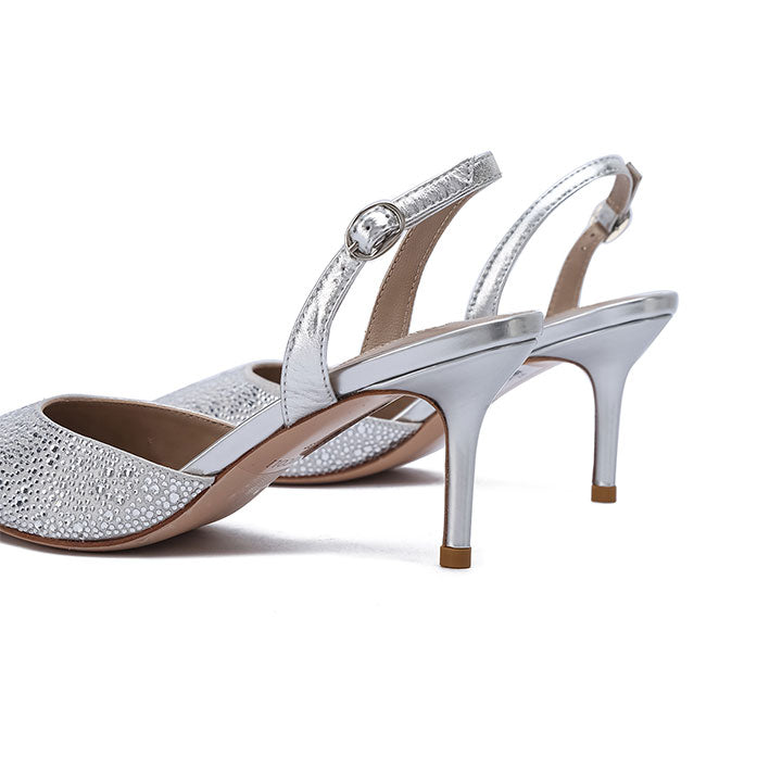 Seyfried Nicoli Luxury Embellished #color_silver patent