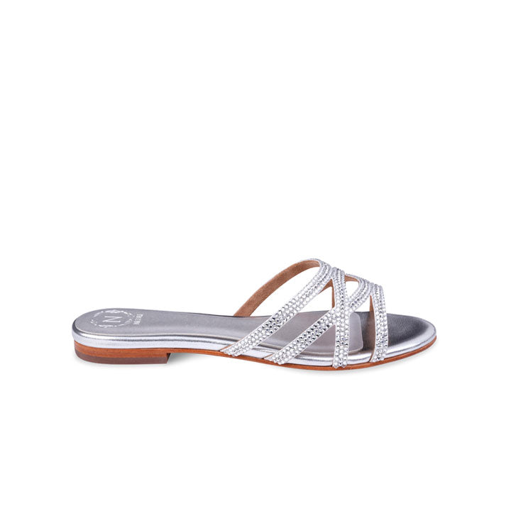 Sidnee Flat Sandal #color_silver