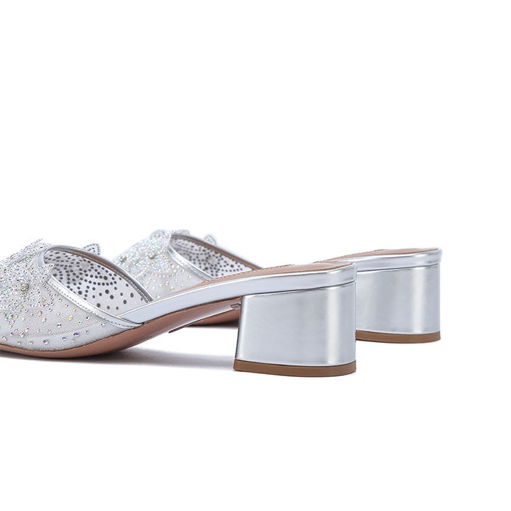Sorrel Luxury Mule #color_silver patent
