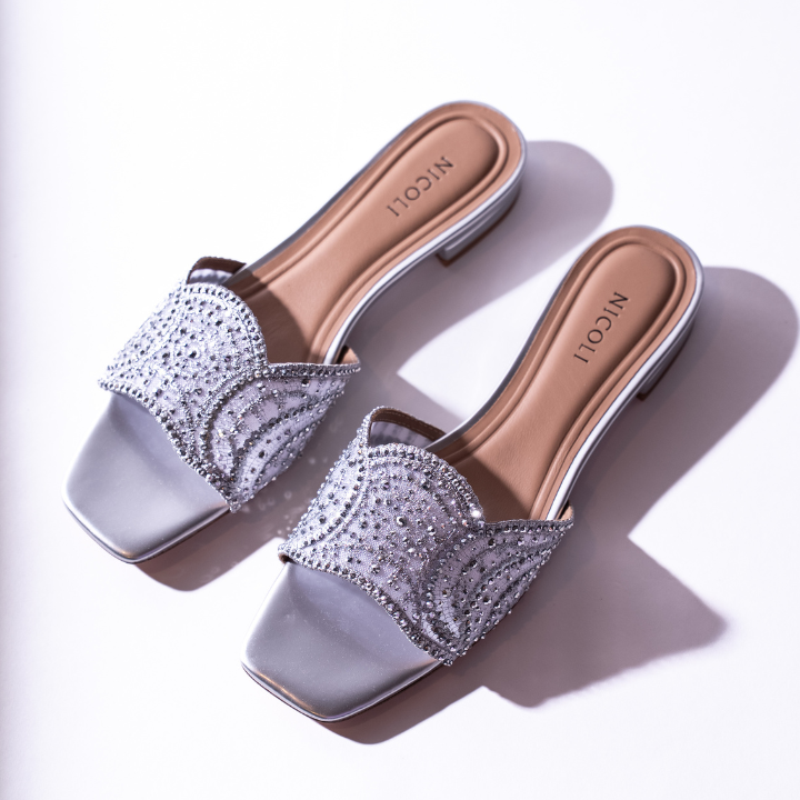 Sylvia Flat Sandal #color_silver