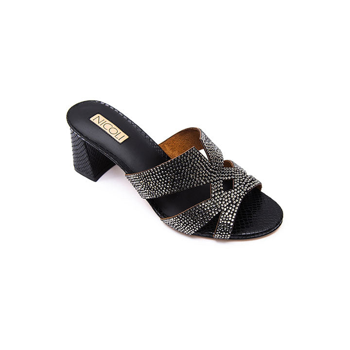 Talia Luxury Mule #color_black