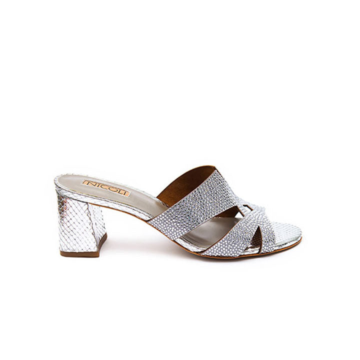 Talia Luxury Mule #color_silver