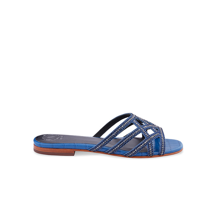 Tesni Luxury Flats #color_navy blue