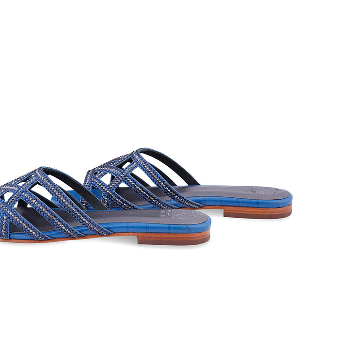 Tesni Luxury Flats #color_navy blue