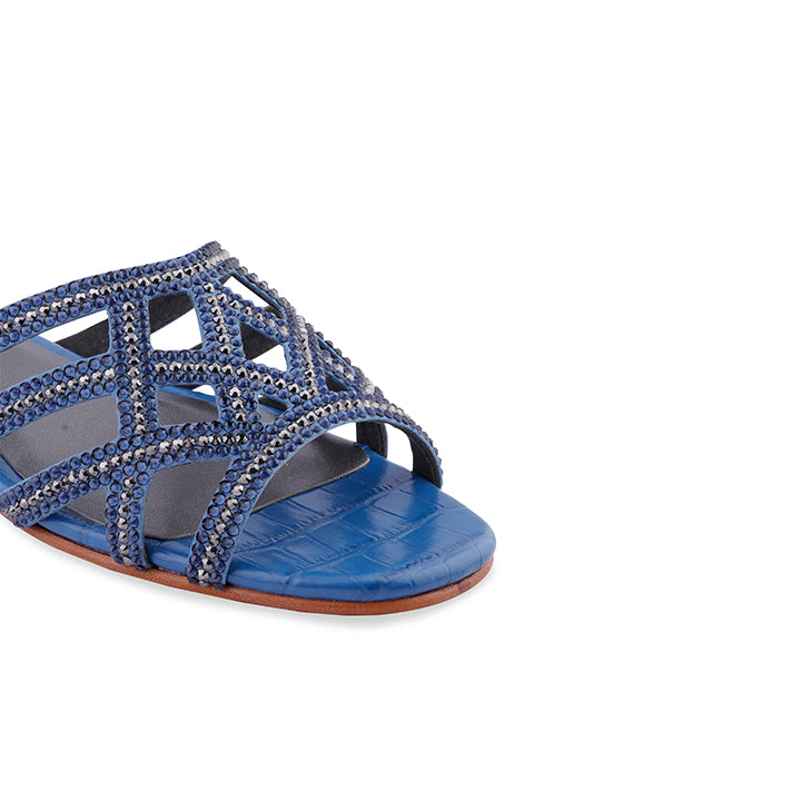 Tesni Luxury Flats #color_navy blue