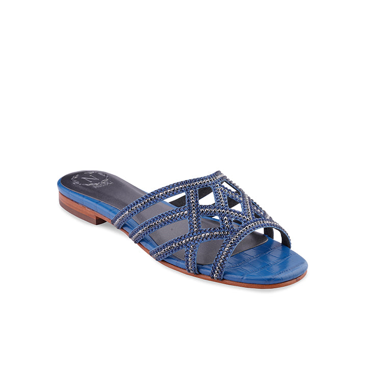 Tesni Luxury Flats #color_navy blue