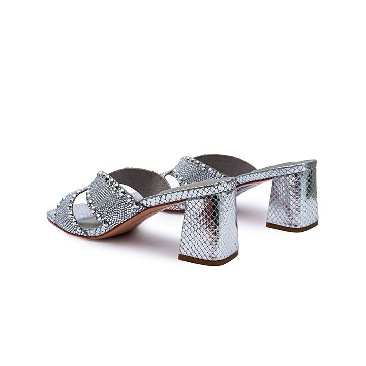 Trani Luxury Embellished Box Heels