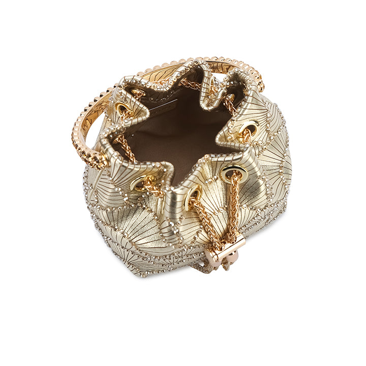Valencia Bucket Bag #color_gold