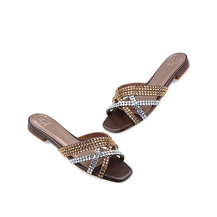 Yasiel Flat Sandal #color_brown