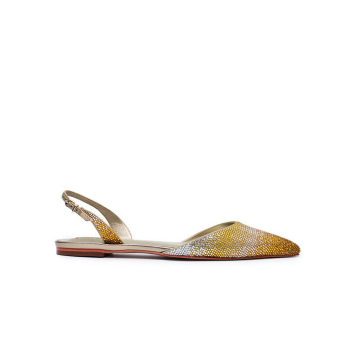 Zorina Flat Sandal #color_gold