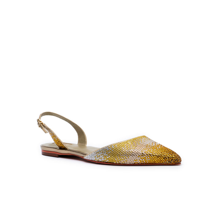 Zorina Flat Sandal #color_gold