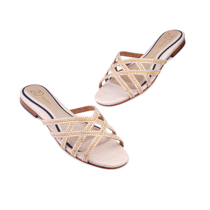 Zuri Flat Sandal #color_beige