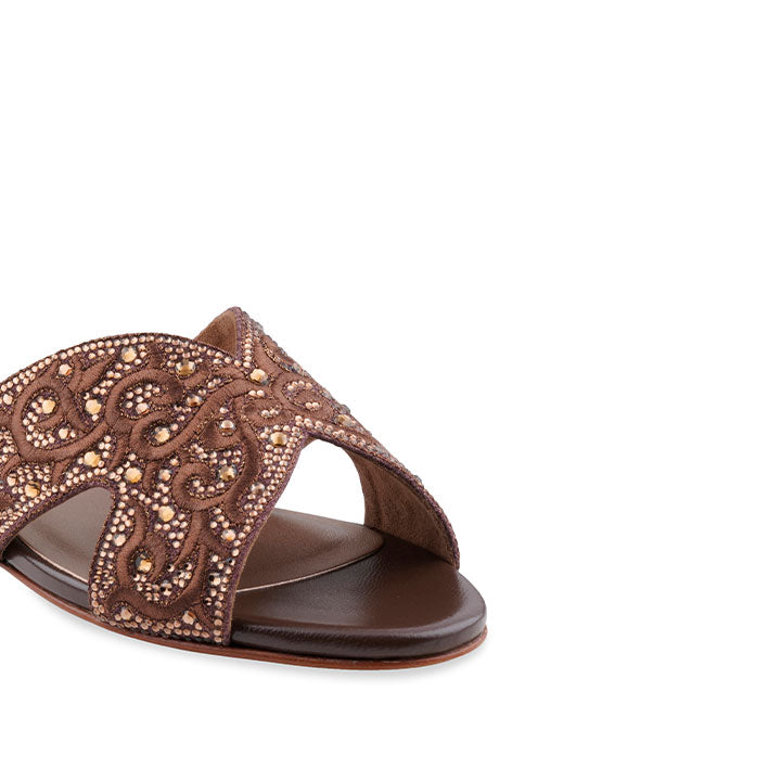 Zyra Flat Sandal #color_brown