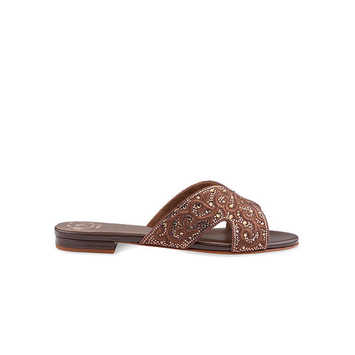Zyra Flat Sandal #color_brown