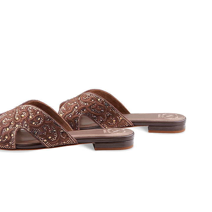 Zyra Flat Sandal #color_brown