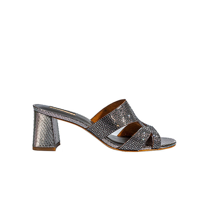 Talia Luxury Mule #color_gunmetal