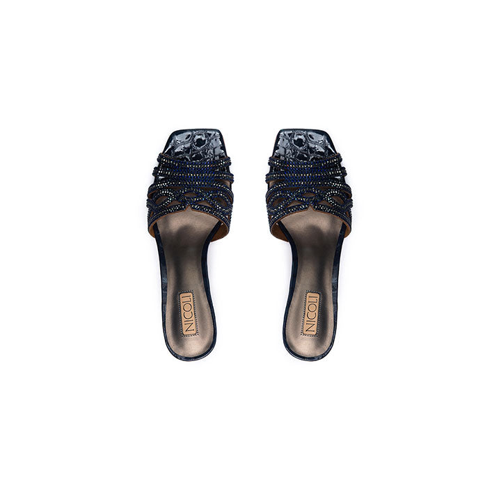 Ezri  Kitten Heel #color_navy blue