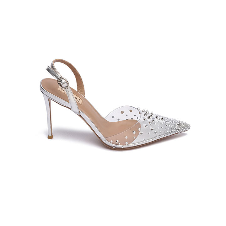 Isolde Embellishd Pump #color_silver