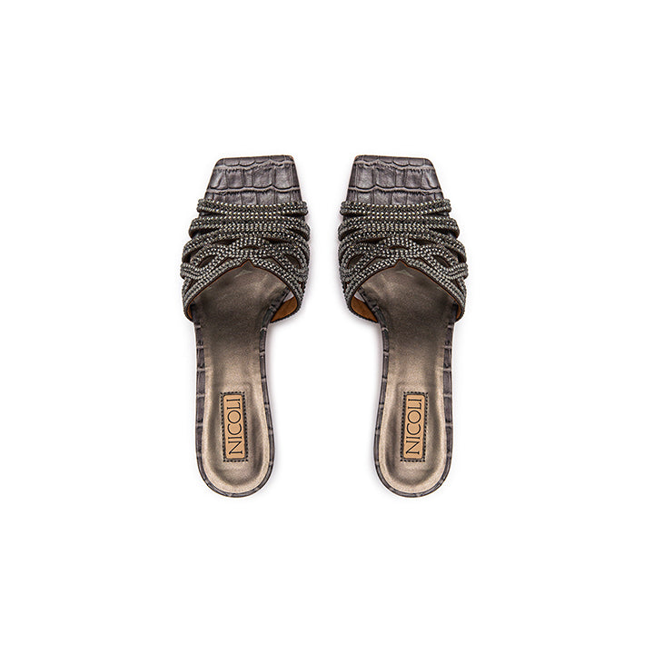 Liboria Luxury Embellished Mule 