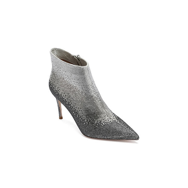 Ornella-Silver  Luxury Embellished Boots